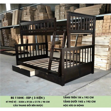 B118 Eps : Giường 2 Tầng Leo Thang - 1m / 1m2 B118 Eps : Giường 2 Tầng Leo Thang - 1m / 1m2